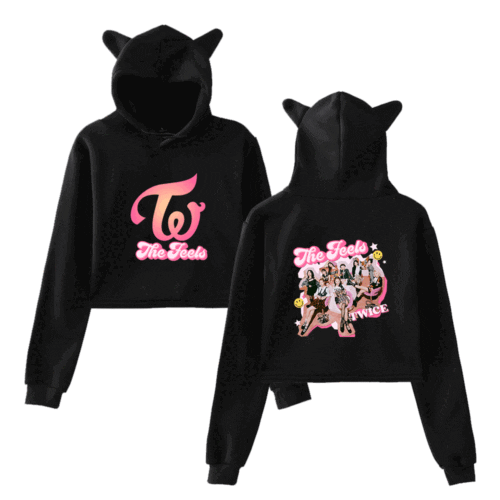 Twice The Feels Cropped Hoodie #1