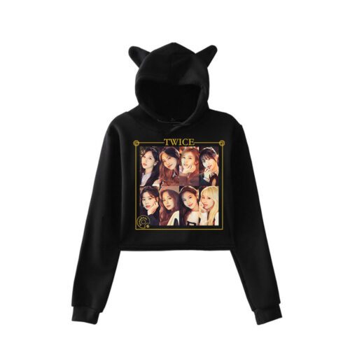 Twice Doughnut Cropped Hoodie #1