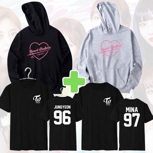 Twice Best Seller Pack: Hoodie + T-Shirt + FREE Socks & Keychain