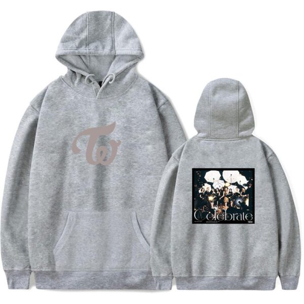 Twice Celebrate Pack 2: Hoodie + Cropped Hoodie + FREE Socks & Keychain - Image 2