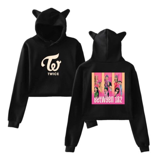 Twice Between 1&2 Cropped Hoodie #1