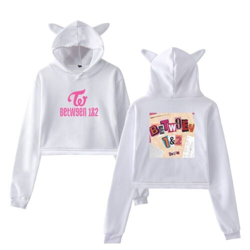 Twice Between 1&2 Cropped Hoodie #2