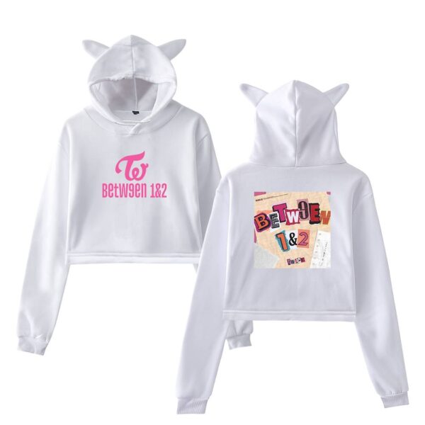 Twice Between 1&2 Cropped Hoodie #2