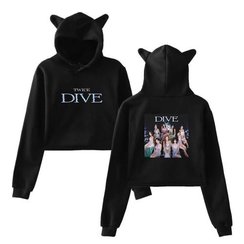 Twice Dive Cropped Hoodie #4